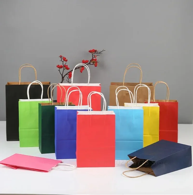 100pcs/lot Kraft Paper Bag wit - đánh giá và giá Wedding/Event Supply Store